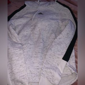 White and black Adidas hoodie